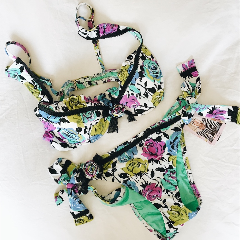 Betsey Johnson floral bikini